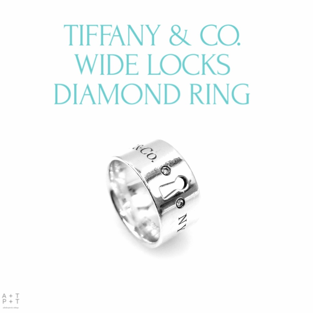 Tiffany & Co. Wide Locks Diamond Ring